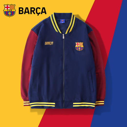 巴塞罗那俱乐部丨巴萨红蓝男女夹克外套足球迷棒球服 商品图0