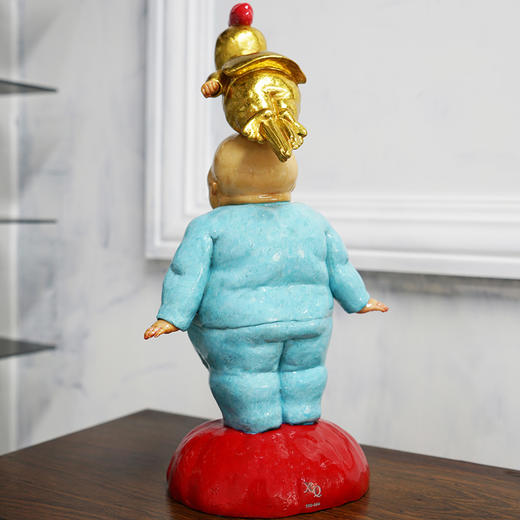 稀奇艺术瞿广慈限量版雕塑《小超人》桌面客厅摆件收藏品礼盒装 商品图1