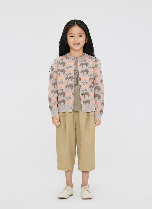 jnby  23年秋款  撞色短款开襟毛衫  1N7311240 商品图8