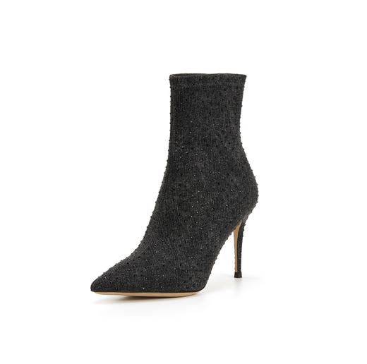 westory秋季新款细高跟尖头弹力短靴W23DS82721 商品图1