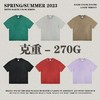 RS男装|2023春夏270g水洗盐炒做旧短袖欧美复古宽松潮牌T恤男跨境 商品缩略图0