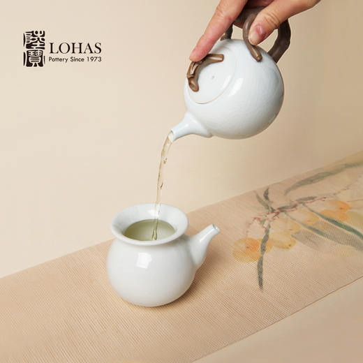 陆宝-镜清节趣茶组9件式 青瓷冰裂 商品图3