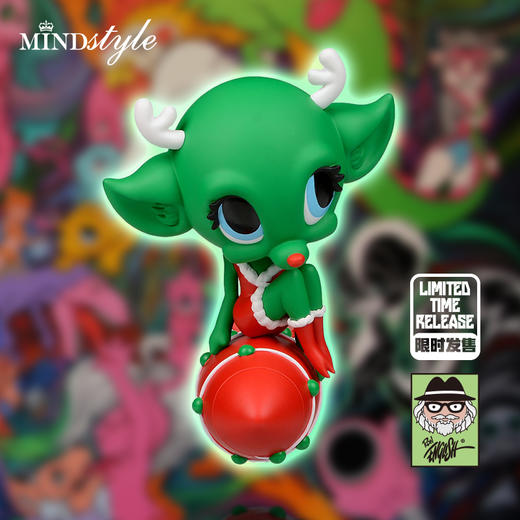 MINDstyle Ron English Rita Rocket Reindeer Original 丽塔火箭驯鹿艺术收藏手办摆件 2681 商品图1