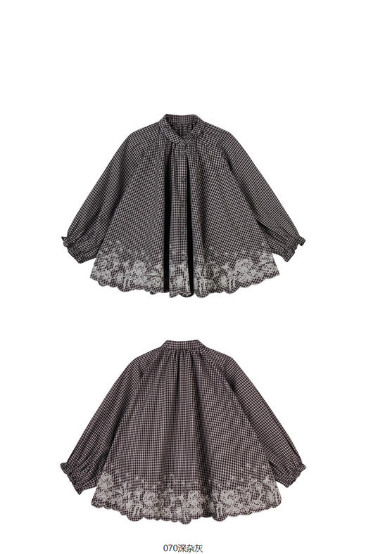 jnby  23年秋款  复古文艺手工绣长袖衬衣  1N7212310 商品图6