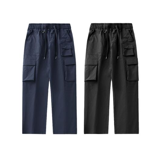 RS男装山系户外直筒休闲裤男装夏款日系立体多口袋机能风工装长裤 商品图4