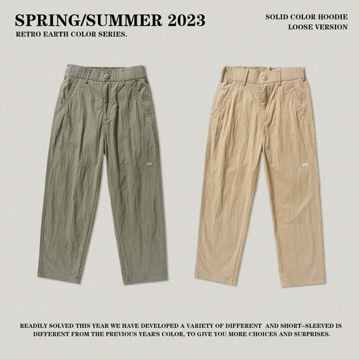 RS男装|日系复古ins夏季薄款裤子打褶设计速干空调裤宽松休闲裤男 商品图2