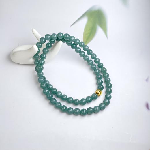 翡翠项链-蓝水圆珠 商品图0