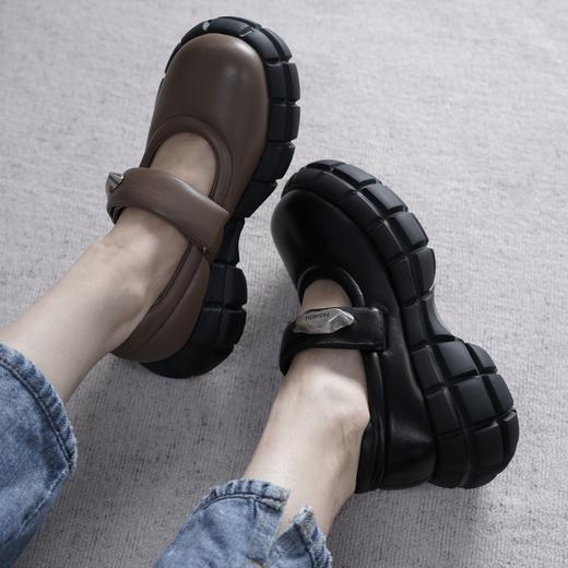 westory2023秋季新款简约大方玛丽珍百搭厚底时尚单鞋W23CE73221 商品图5