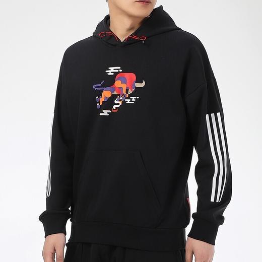 （YY）adidas/阿迪达斯  adidas卫衣男装秋季新款纯棉运动宽松连帽男套头衫 GP1839 商品图2