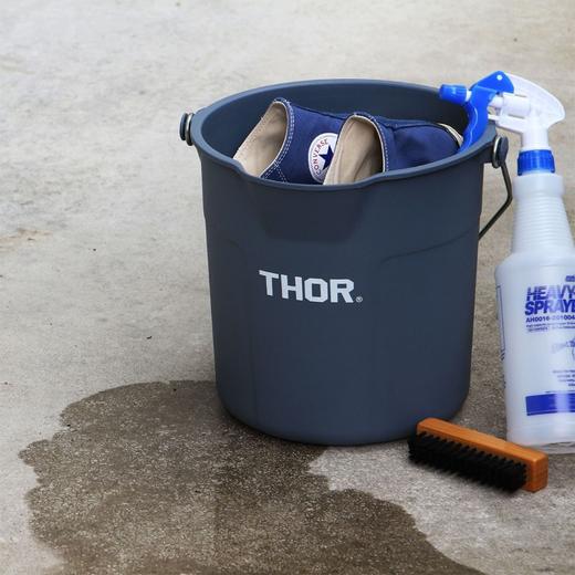 THOR 复古手提水桶 户外风多用途 10L水桶 商品图0