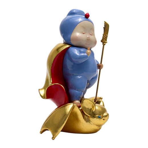 稀奇艺术瞿广慈作品《大福将》mini桌面摆件饰品礼物创意手办 商品图2