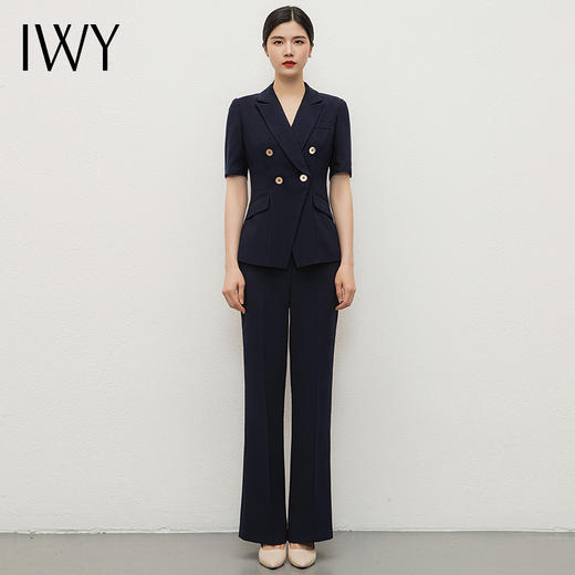 IWY/夏季新款珠宝通勤工作服商务面试正装套装修身显瘦职业正装C13216+P33216 商品图0