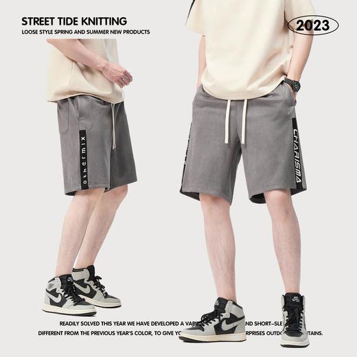 RS男装|2023夏季美式高街潮牌麂皮绒短裤男大码宽松运动五分裤子 商品图3