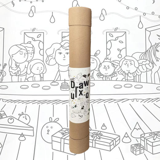 稀奇艺术儿童涂鸦画卷超大图纸素描艺术画纸礼盒创意礼品 商品图1