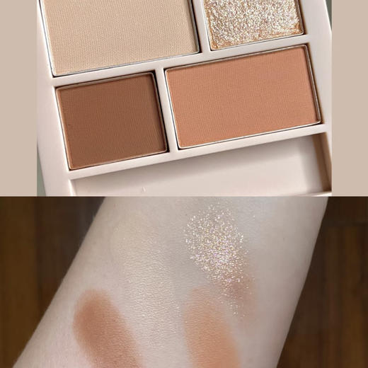 UNNY新款四色眼影盘 珠光哑光亮片大地色眼影 商品图7