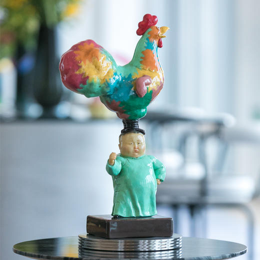 稀奇艺术雕塑摆件瞿广慈作品《老子属鸡》桌面居家饰品 商品图0