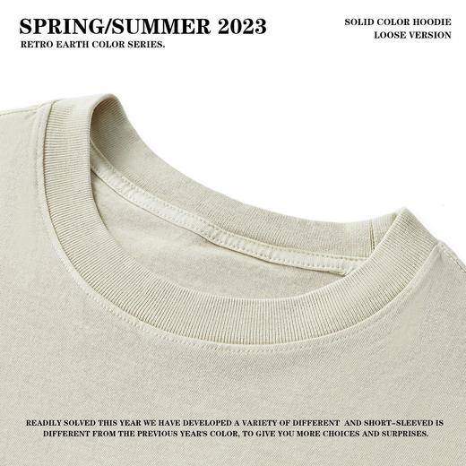 RS男装|280G重磅高街复古水洗做旧短袖t恤男宽松纯棉男士潮牌t恤 商品图1