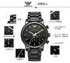 🇺🇸998元包邮！Armani阿玛尼男士石英手表，AR1509，火到爆的金属黑拼黑陶瓷系列 商品缩略图0