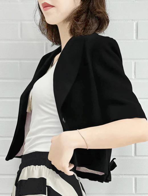 TYNVIE 短袖西装外套 - 黑色 商品图3