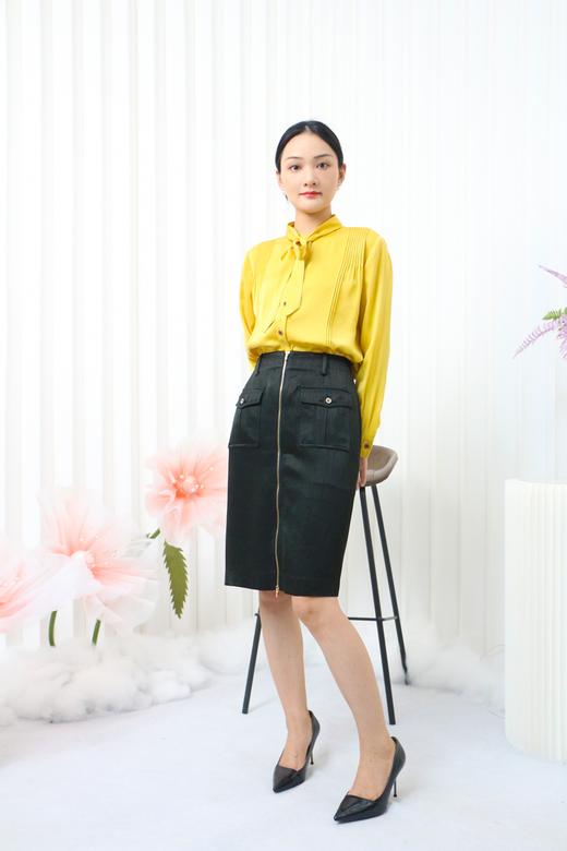 漆黑色牛仔半裙LZ3B01【千年情话—梁祝】 商品图3