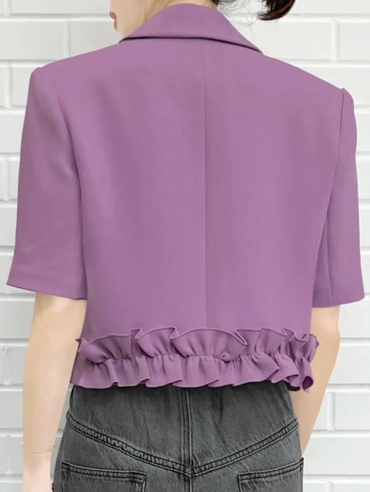 TYNVIE 短袖西装外套 - 紫色 商品图3