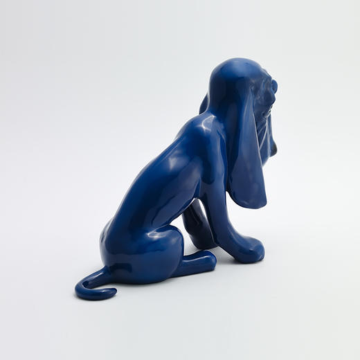 稀奇艺术 向京大师雕塑《单身狗-深蓝》桌面艺术摆件礼品包装 商品图3