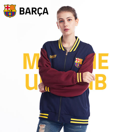 巴塞罗那俱乐部丨巴萨红蓝男女夹克外套足球迷棒球服 商品图1