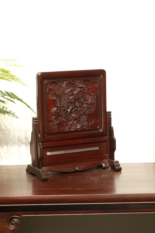 和合二仙°明式简座小插屏 商品图1