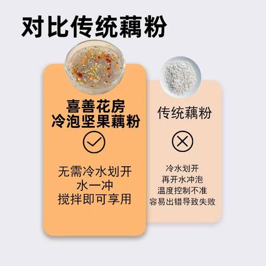 喜善花房 冷泡坚果藕粉羹380g/罐 商品图2
