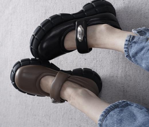 westory2023秋季新款简约大方玛丽珍百搭厚底时尚单鞋W23CE73221 商品图6