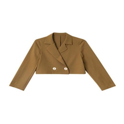 【韩版小西装外套】2023春秋新款 宽松休闲Polo领 短款洋气西服上衣  面料有质感不变形  时尚设计修身显气质 商品图4