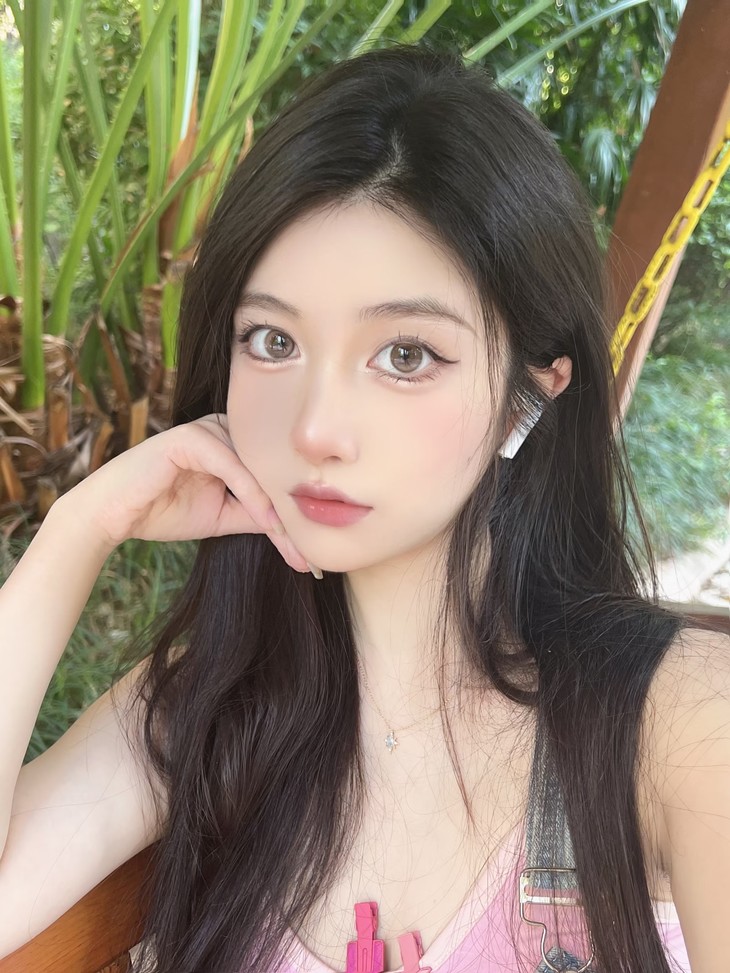 MIMIPARK美瞳 半年抛隐形眼镜 桃子酿 14.2mm 1副/2片 左右度数可不同 - VVCON美瞳商城