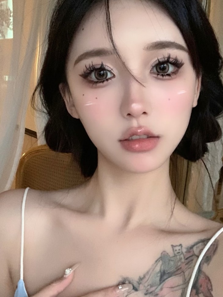 MIMIPARK美瞳 半年抛隐形眼镜 桃子酿 14.2mm 1副/2片 左右度数可不同 - VVCON美瞳商城