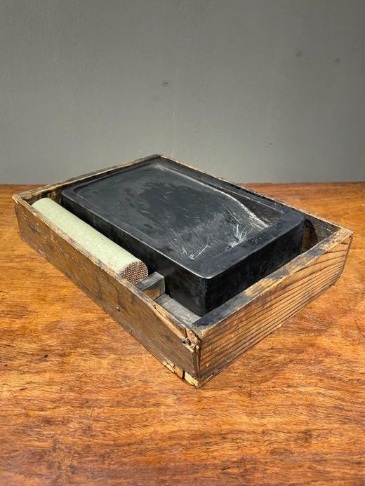 歙石硯台与青瓷挂瓶硯盒，顺丰包邮 商品图13