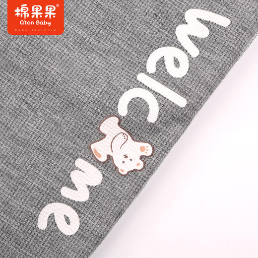 棉果果秋季新品女童华夫格百搭休闲针织长裤裤子M322200223421 商品图2