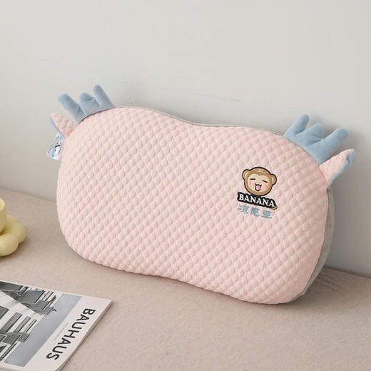 【夏凉枕猫肚凉感丝儿童枕芯】冰豆豆枕芯护颈椎凉枕头 学生记忆棉床品 猫肚触感柔软有支撑力 快速放松一秒入睡_ZSY 商品图6