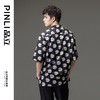 PINLI品立新款潮牌宽松印花短袖衬衫男士夏季衬衣B212613375 商品缩略图2