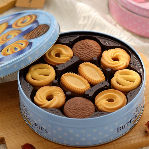 波路梦什锦黄油味曲奇饼干礼盒蓝色297g 商品图4