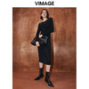 VIMAGE纬漫纪秋季新款时尚气质修身小众设计连衣裙V2007611 商品缩略图1