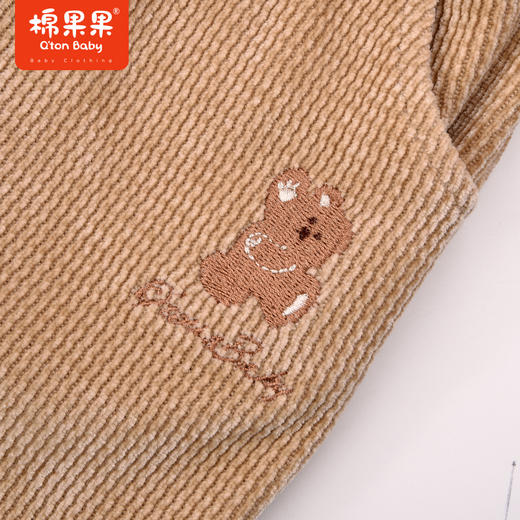 棉果果秋季新品男童女童手软柔软顺滑柔软有光泽雪尼尔长裤M322200423445 商品图2