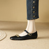 秋季新款，纯色金属装饰平底单鞋HCY-3668 商品缩略图7