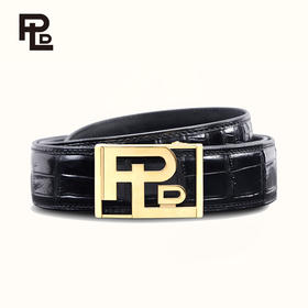 保兰德PLD东方雅奢PLD干部皮带系列鳄鱼皮男士腰带通勤穿搭