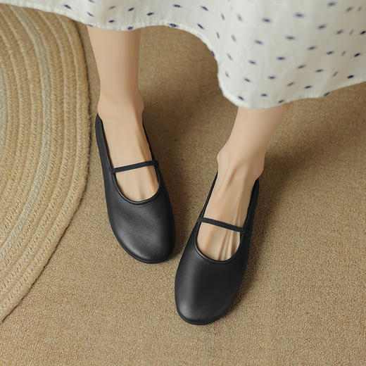 优雅简约，软羊皮平底芭蕾鞋DPJ-9950 商品图10
