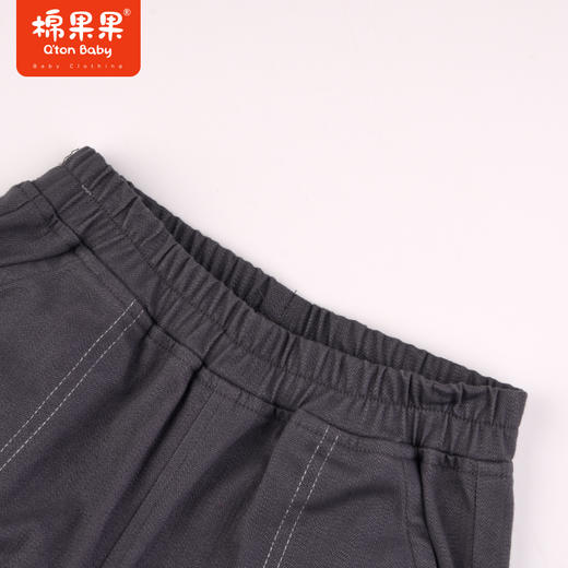 棉果果秋季新品帅气男童弹力棉棉斜纹工装裤M312200223488 商品图3