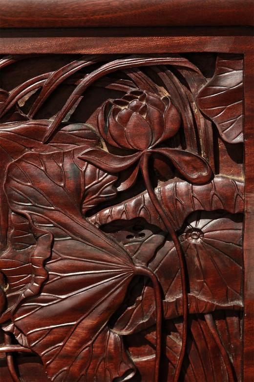 荷蟹图1°明式简座插屏 商品图5