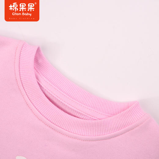 棉果果秋季新品女童大毛圈数码印卡通圆领套头卫衣M322180223415 商品图2