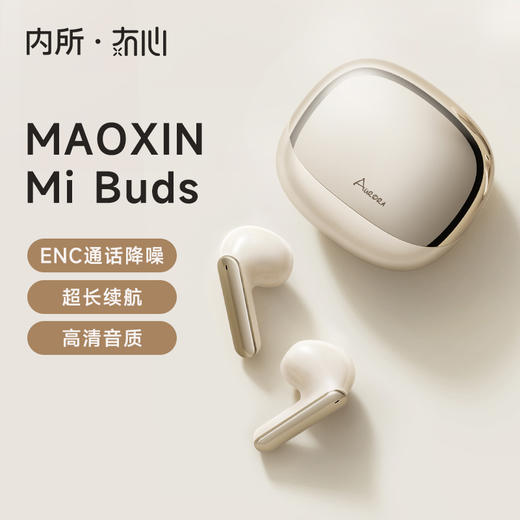 冇心MiBuds真无线蓝牙耳机 半入耳式蓝牙5.3游戏音乐运动通话降噪耳机AE013 商品图0