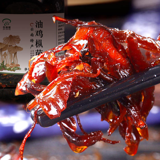 在菌屋油鸡枞菌/松茸菌/牛肝菌 460g/瓶 原味油菌酱 拌面拌饭下饭菜 商品图6