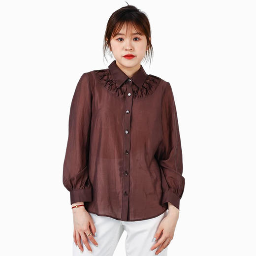 oldcolour春秋商场同款百搭气质设计感衬衫O31013108 商品图4