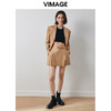 VIMAGE纬漫纪秋季新款时尚纯色百搭显瘦半身裤裙V2006607 商品缩略图1